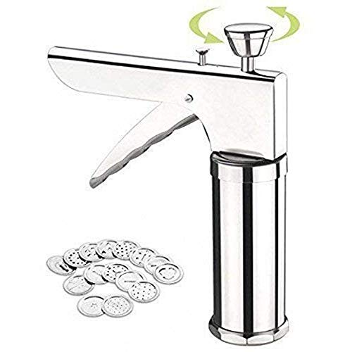 Shivu Fashion Stainless Steel Namkeen Press Kitchen Utensils Stainless Steel 1Pcs 12 Jalis Silver Shivu77 - Image 1