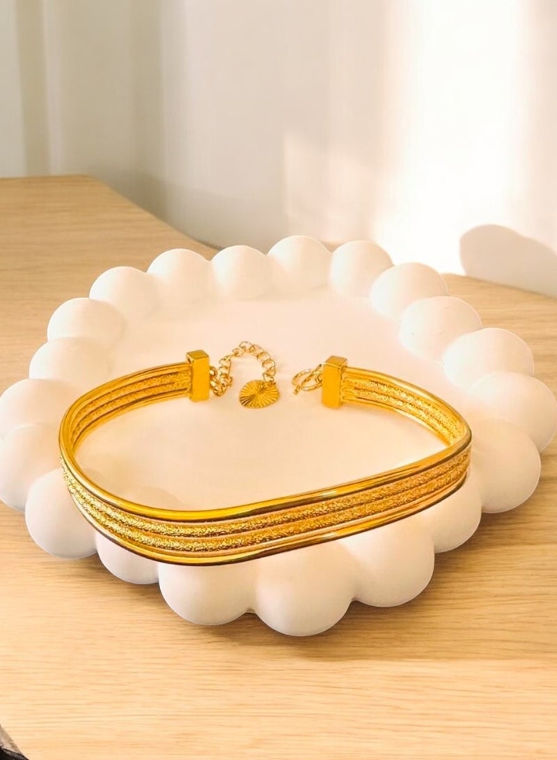 غولدماكس اسوارة نسائية شبيهة الذهب مطلية عيار 21 - Image 1