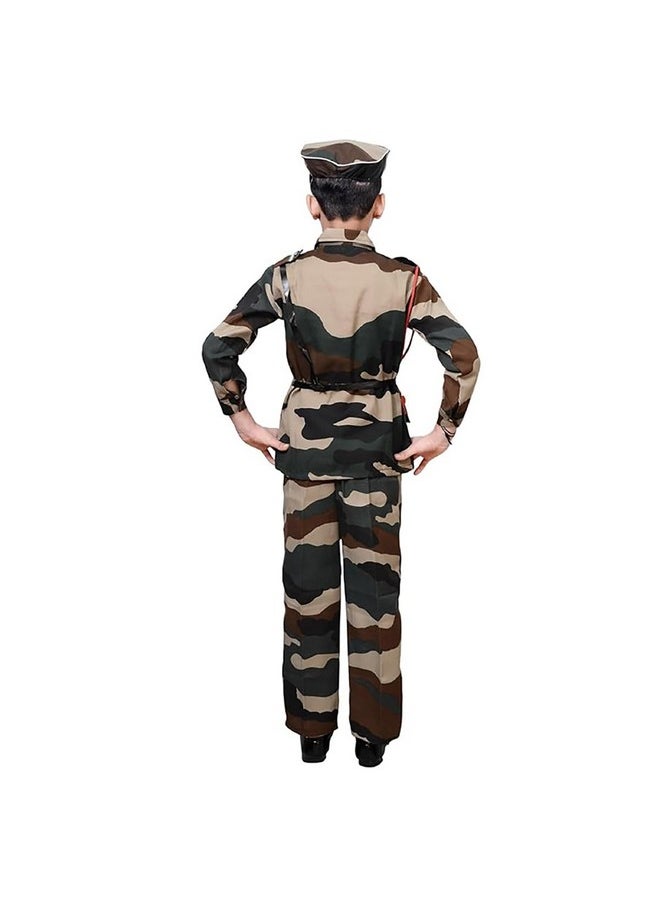 Fancydresswale FancyDressWale Army, Police, BSF and military costume, subhash chandra bose dress for kids (BSF, 3-4 years)  - Image 4