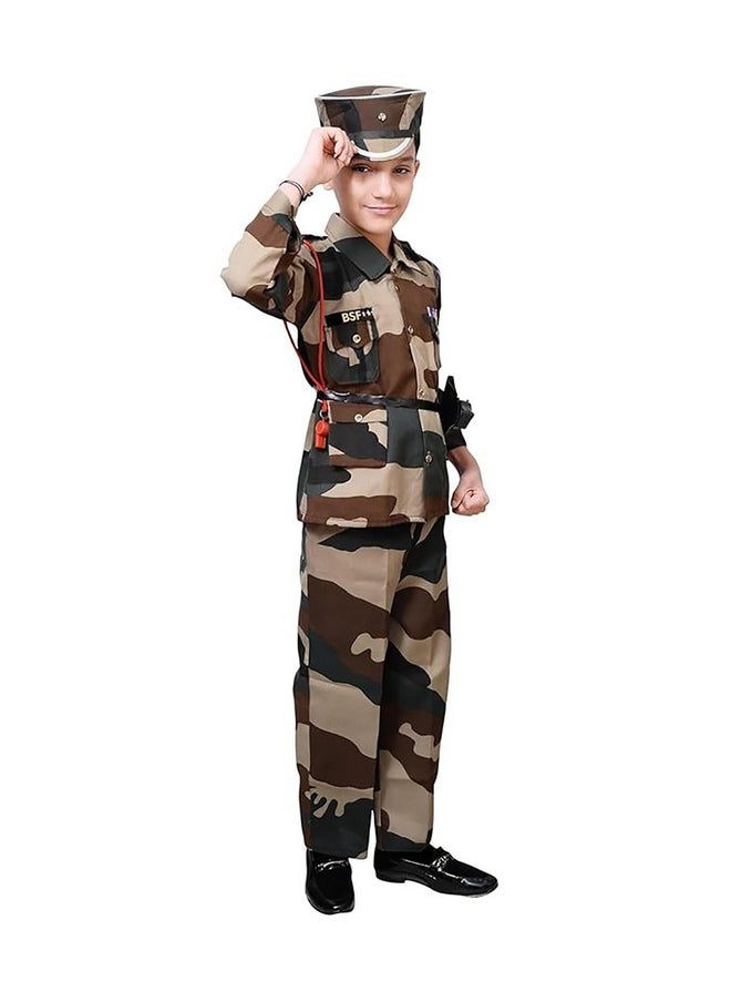 Fancydresswale FancyDressWale Army, Police, BSF and military costume, subhash chandra bose dress for kids (BSF, 3-4 years)  - Image 2