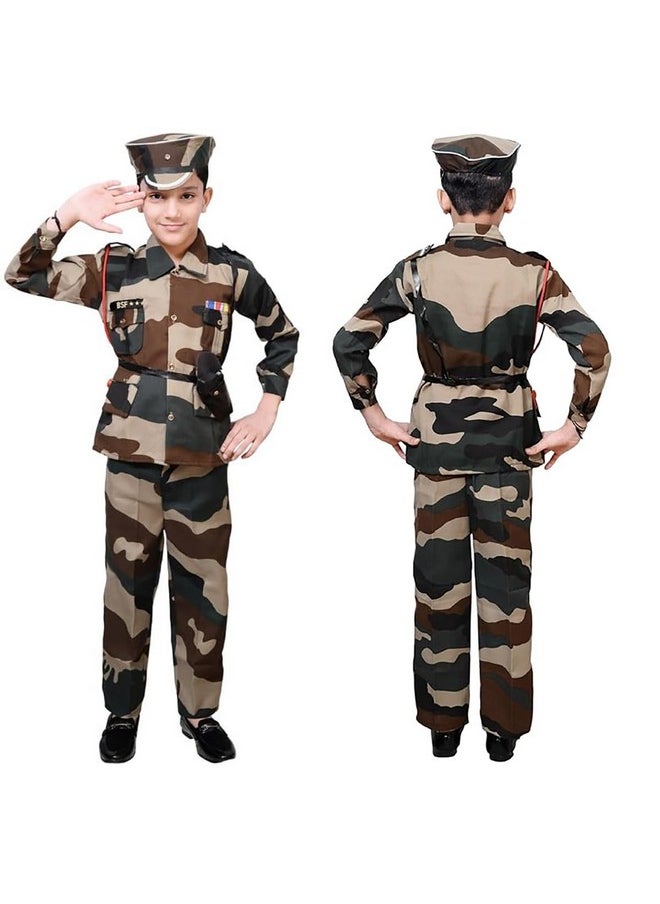 Fancydresswale FancyDressWale Army, Police, BSF and military costume, subhash chandra bose dress for kids (BSF, 3-4 years)  - Image 1