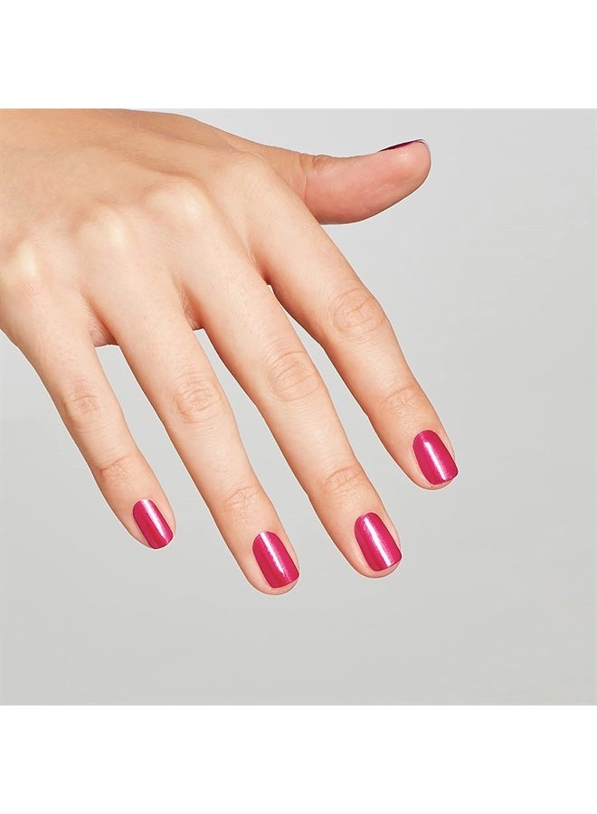 OPI Nail Lacquer, 15 Minutes of Flame, Pink Nail Polish, Hollywood Collection, 0.5 fl oz