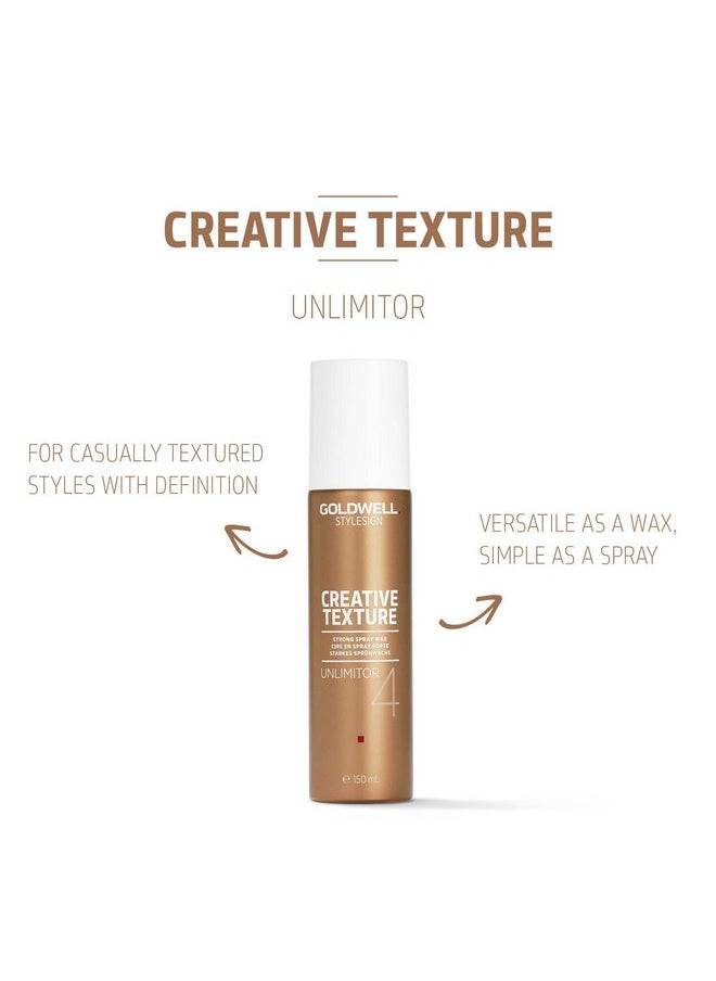 Goldwell - Stylesign Creative Texture Unlimitor 4 Strong Hair Spray Wax With Longlasting Hold 150Ml - Image 1
