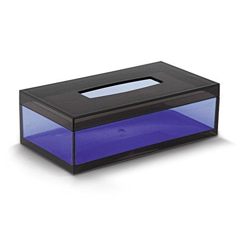 Freelance Float Acrylic Paper Napkin, Towel, Tissue Box, Holder, Dark Blue - Image 1