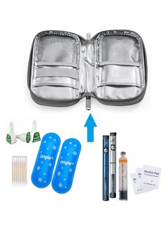Leng Ke Insulin Cooler Case, Insulated Medicine Travel Cooler Lightweight Insulin Travel Case with 2 Reusable Ice Packs  - Image 4