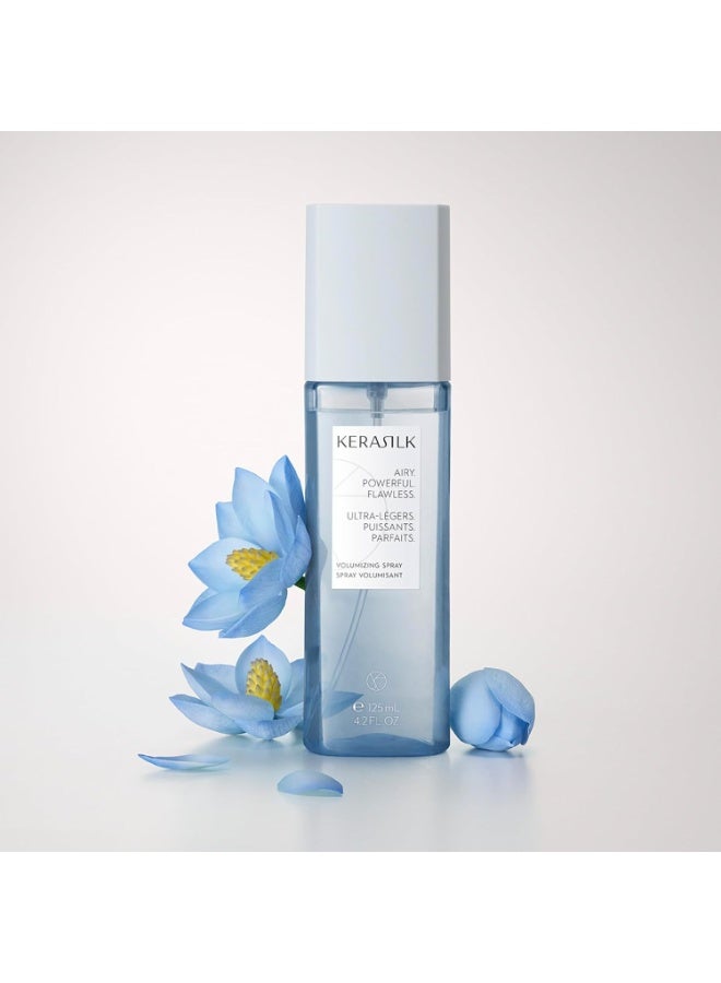KERASILK Volumizing Spray | Enhances Volume & Body |Provides Weightless Conditioning & Detangling |With Heat Protection | For Limp, Flat Hair | 125ml - Image 4