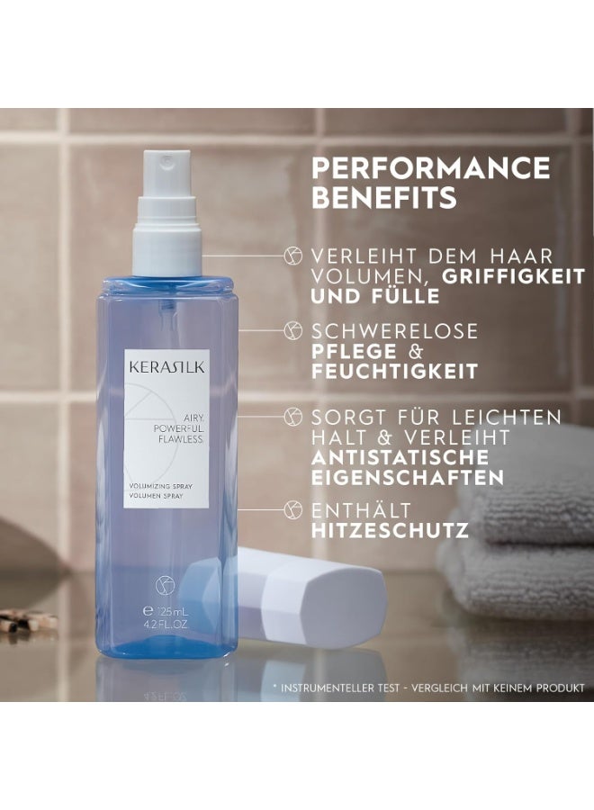 KERASILK Volumizing Spray | Enhances Volume & Body |Provides Weightless Conditioning & Detangling |With Heat Protection | For Limp, Flat Hair | 125ml - Image 3