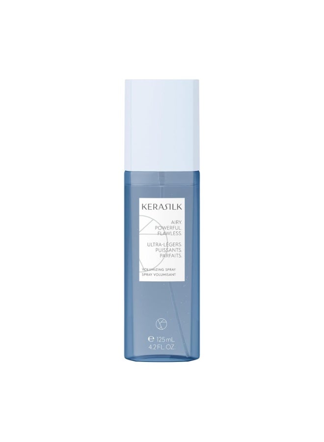 KERASILK Volumizing Spray | Enhances Volume & Body |Provides Weightless Conditioning & Detangling |With Heat Protection | For Limp, Flat Hair | 125ml - Image 1