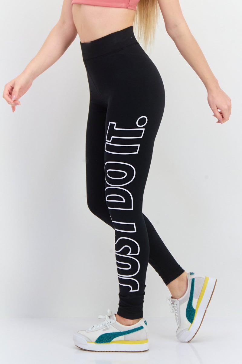 Nike سراويل رياضية نسائية ضيقة للتدريب، سوداء - Image 4