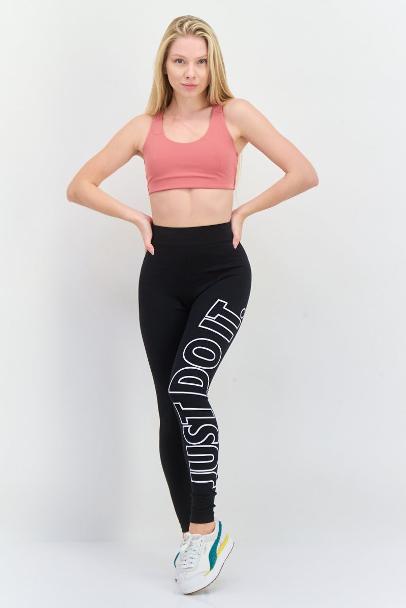 Nike سراويل رياضية نسائية ضيقة للتدريب، سوداء - Image 2