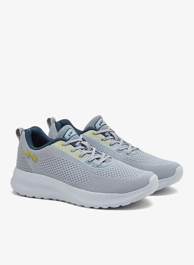 CAMPUS L.Gry/D.Teal Men’s Grey Sports Shoes – Lace Up Design Shoes with Breathable Fabric and Sturdy Grip Sole for Men | Best Price UAE