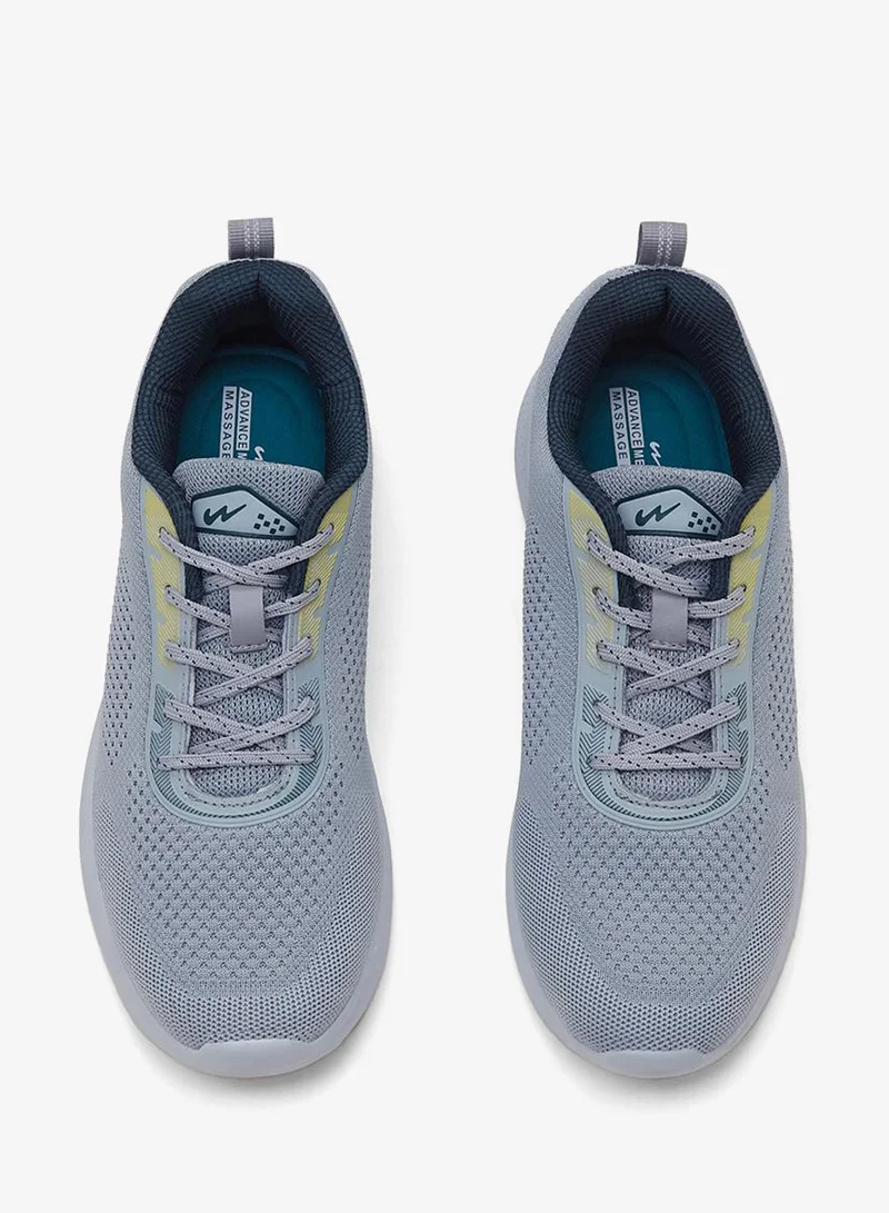 CAMPUS L.Gry/D.Teal Men’s Grey Sports Shoes – Lace Up Design Shoes with Breathable Fabric and Sturdy Grip Sole for Men | Best Price UAE