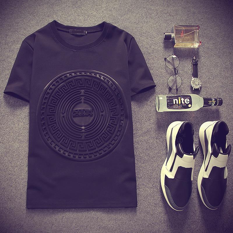 Men'S Short-Sleeved T-Shirt Japanese Style Loose Round Neck Plus Size Tiger Head Half-Sleeved Printed Handsome Korean Style Base Shirt Trendy Brand - Image 3