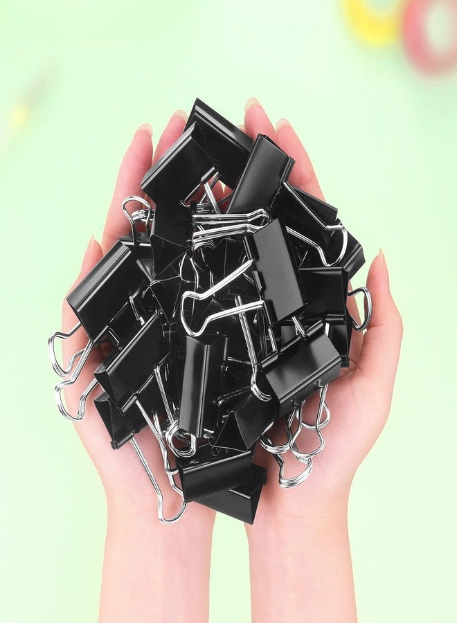 ZZTX Binder Clips Paper Clamps Clips for Office, Black, 1.3 Inches, 36 Pack - Image 5
