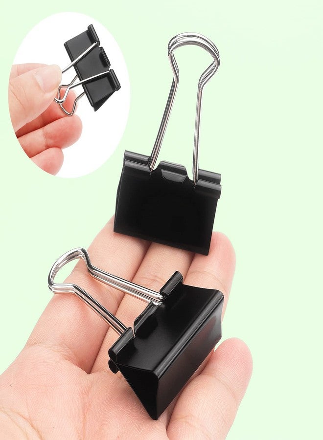 ZZTX Binder Clips Paper Clamps Clips for Office, Black, 1.3 Inches, 36 Pack - Image 4