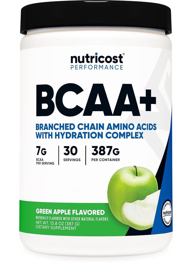 مسحوق نوتريكوست BCAA + ترطيب، 30 حصة، بنكهة التفاح الأخضر - Image 1