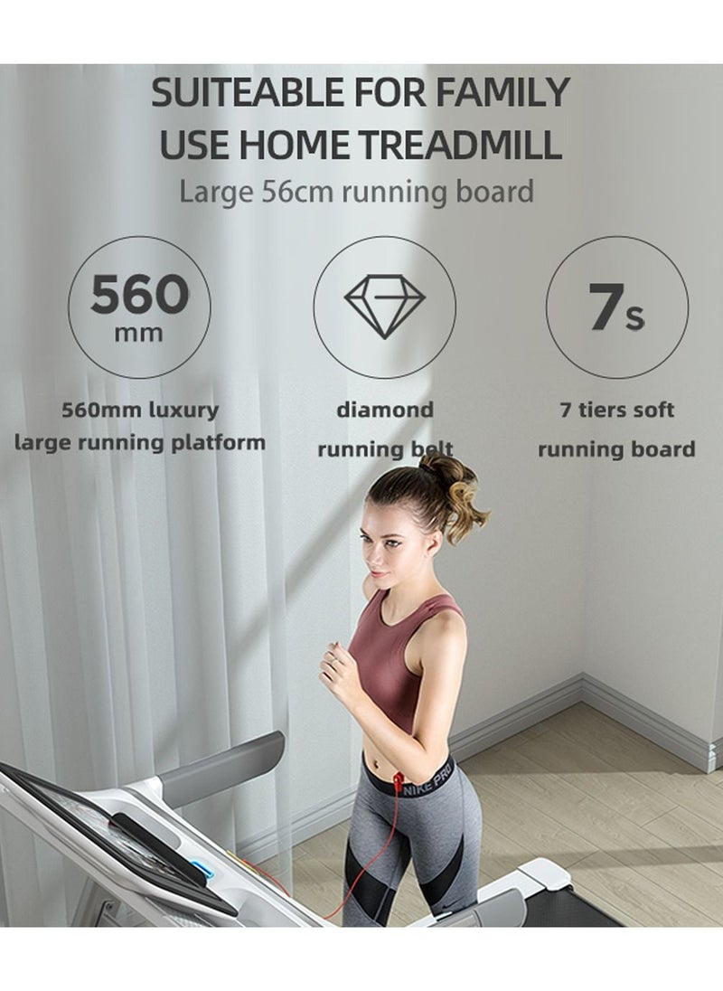 Other Manufacturer - Automatic Motorized Treadmill Electric Foldable Treadmill for Home Use Walking & Running Machine - Large 10.1 inches Touchscreen Display with Wifi - Speed 0.8-12 KM/hr - Image 1