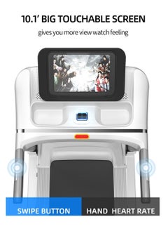 Other Manufacturer Automatic Motorized Treadmill Electric Foldable Treadmill for Home Use Walking & Running Machine - Large 10.1 inches Touchscreen Display with Wifi - Speed 0.8-12 KM/hr  - Image 3