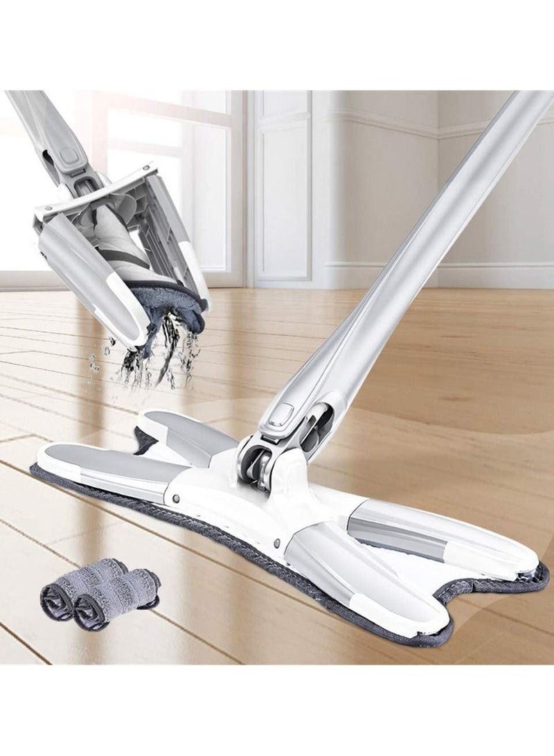 DubaiGallery 360° Rotating Head Washable Microfibre Floor Twist Mop White/Grey - Image 1