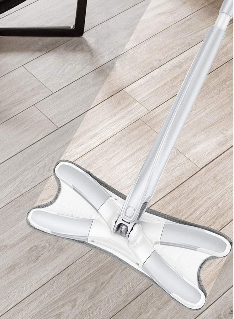DubaiGallery 360° Rotating Head Washable Microfibre Floor Twist Mop White/Grey - Image 2