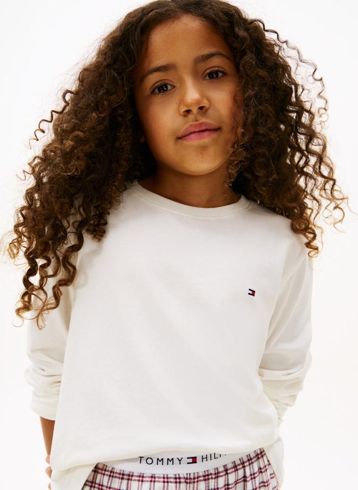 تومي هيلفيغر طقم تي شيرت وبنطلون برقبة دائرية للأطفال - Image 4