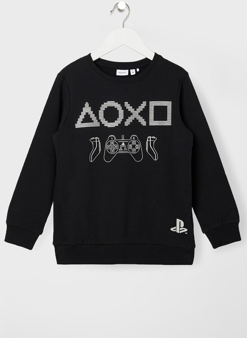 NAME IT Kids Playstation Long Sleeve Sweatshirt  - Image 1