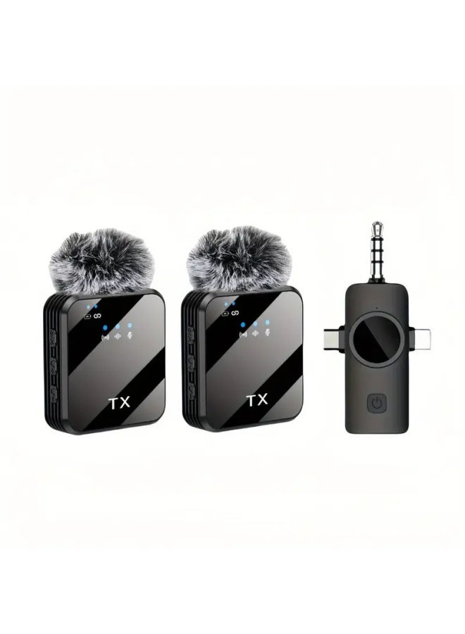 نيوترل F11 ميكروفون لاسلكي ذو طوق مع تقليل ذكي للضوضاء، ميكروفون تيك توك ثلاثي في واحد، معدات خارجية - Image 1