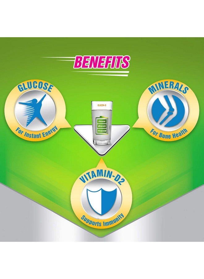 Glucon-D Regular Glucose Powder(1kg, Refill)| For Tasty Glucose Drink| Provides Instant Energy| Vitamin D2 Supports Immunity - Image 3