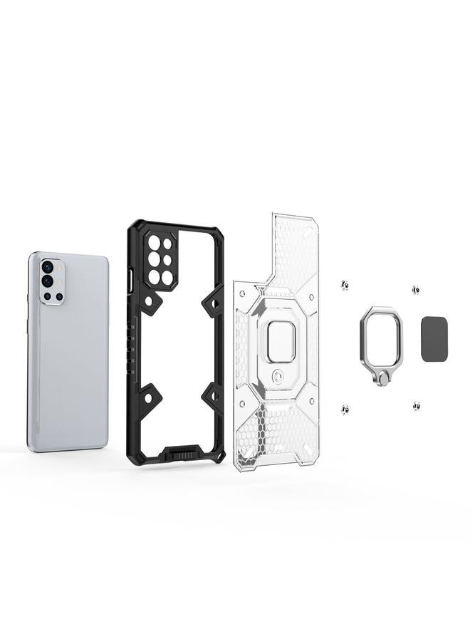 اس-توب جراب لهاتف OnePlus 9R، جراب واقٍ من البولي كربونات والبولي يوريثان الحراري مع حامل حلقي - Image 4