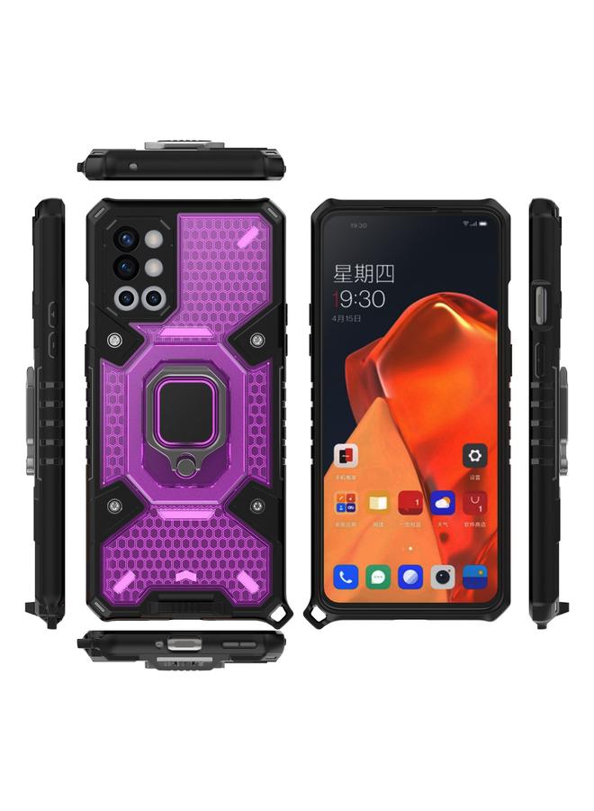 اس-توب جراب لهاتف OnePlus 9R، جراب واقٍ من البولي كربونات والبولي يوريثان الحراري مع حامل حلقي - Image 3