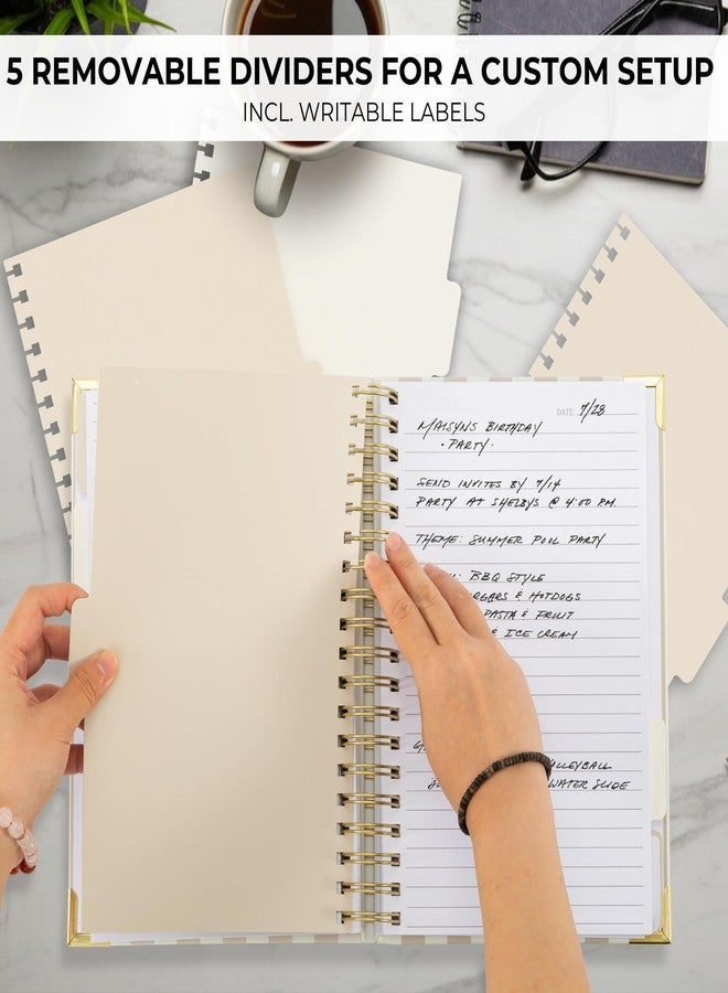 ZICOTO Aesthetic Thick Spiral Notebook With Tabs - Premium Journal For Women Size B5 - College Ruled Note Book With 300 Lined Pages and Dividers - Perfect For Writing And Staying Organized at Work or School - Image 4
