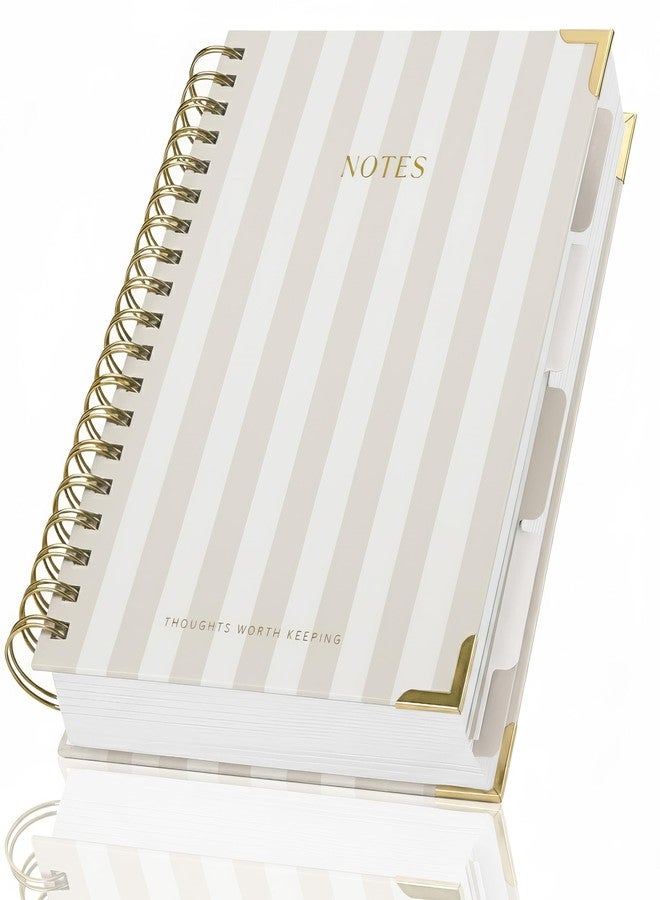 ZICOTO Aesthetic Thick Spiral Notebook With Tabs - Premium Journal For Women Size B5 - College Ruled Note Book With 300 Lined Pages and Dividers - Perfect For Writing And Staying Organized at Work or School - Image 1
