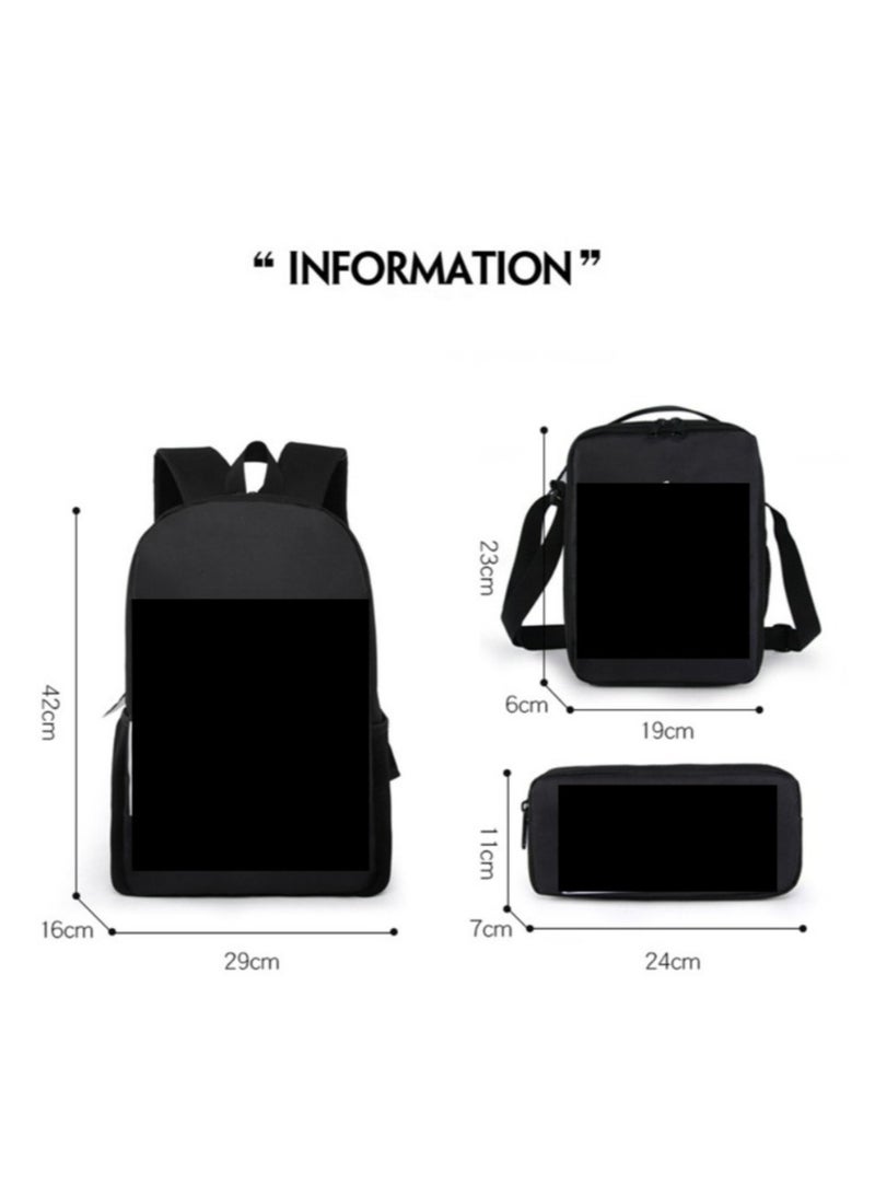 SKT Shiketro lankybox cartoon print school bag kindergarten lunch bag shoulder bag primary school student pencil bag backpack  - Image 2