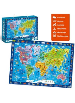 quokka 100 Piece Puzzles Games For Kids Ages 48 3 Pack Floor Puzzles For Kids 810 Year Old By Quokka World Usa Map & Space Educational Toys 57 United States Learning For Boys & Girls 35  - Image 4