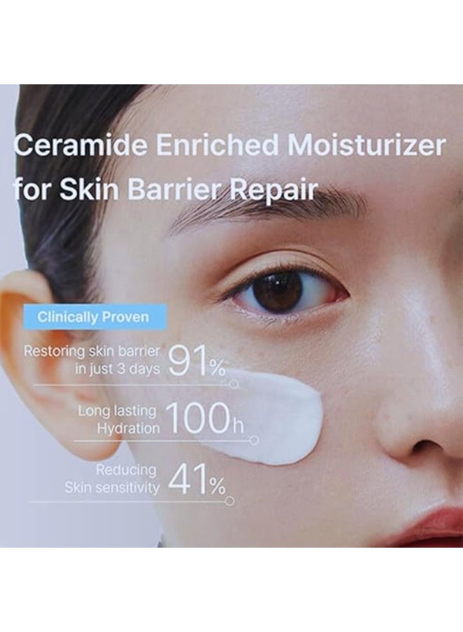 كريم تركيز سيراميد إيلييون | مرطب للبشرة الجافة والحساسة، ترطيب مطيل يصل إلى 100 ساعة، للوجه والجسم، لطيف على الرضع، إصلاح حاجز الترطيب، معتمد نباتي، 230 مل/7.77 أونصة - Image 3