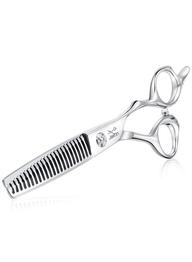 جيسون مقص شعر جيسون 6 بوصات، مقص شعر احترافي مكون من 23 سنًا لتصفيف الشعر وتخفيفه، للحلاقين ومصففي الشعر ومصممي الأزياء، للنساء والرجال، مصنوع من الفولاذ المقاوم للصدأ الياباني 440C - Image 1