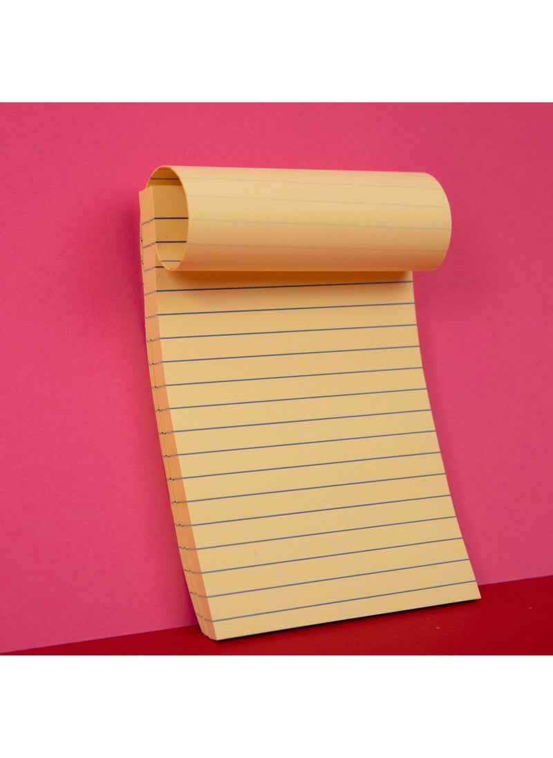 بريما ورق ملاحظات لاصق مسطر مقاس 4×6 بوصة مجموعة 12 بلوك، 100 ورقة لكل بلوك، لاصق قوي يدوم طويلاً، ورق ناعم غير قابل للتلطخ للاستخدام المكتبي والمنزلي - Image 3