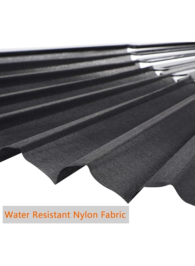 إيروريكس قطع من المراوح اليدوية القابلة للطي بتصميم قماش شرقي صيني مثالي لحفلات الرقص وهدايا الزفاف وديكورات منزلية باللون الأسود - Image 3