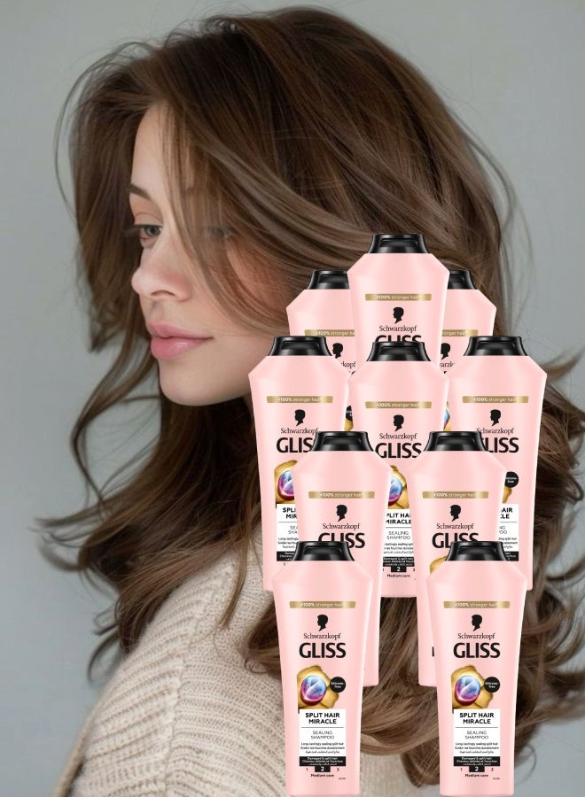 Gliss 10 Pieces Gliss Shampoo Split Hair Miracle 400ML - Image 1