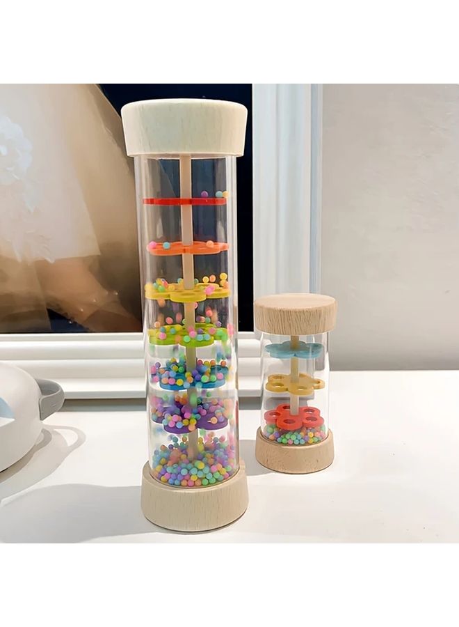 Rain Sound Tube Large Rain Sonic Infant Simulation Three Section Early Education Music Toy Kindergarten Percussion Instrument - Image 4
