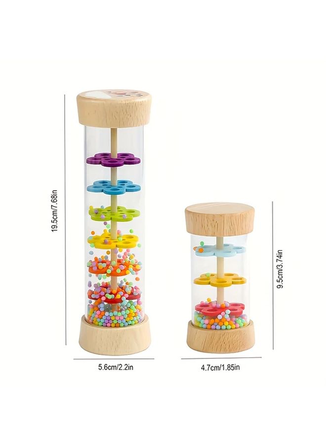 Rain Sound Tube Large Rain Sonic Infant Simulation Three Section Early Education Music Toy Kindergarten Percussion Instrument - Image 2