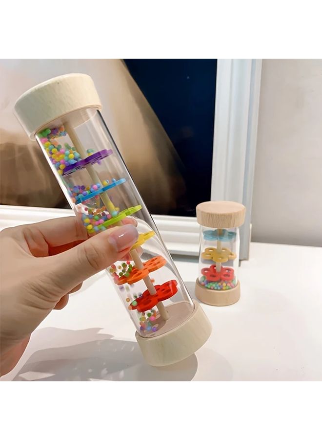 Rain Sound Tube Large Rain Sonic Infant Simulation Three Section Early Education Music Toy Kindergarten Percussion Instrument - Image 3