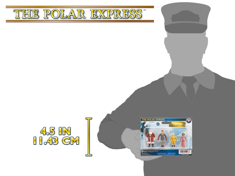 Lionel Trains - The Polar Express People Pack, O Gauge, People: Santa, Billy, Hero Girl, Hobo - Image 4