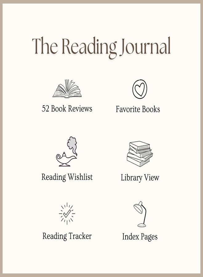 Paperell Reading Journal - 52 Reviews - Book Journal Gift for Book Lovers - Review, Log & Track Your Reading - Avid Readers Accessories - Linen Hardcover - Sage Green - Image 4