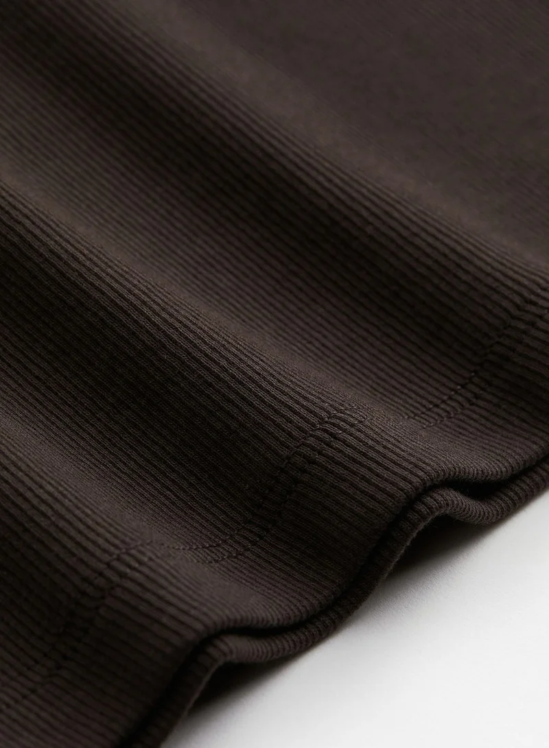 H&M Ribbed Longsleeve Dress