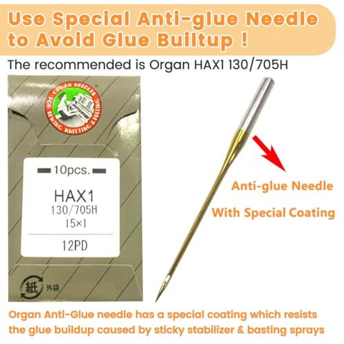 New brothread Sticky Self-Adhesive Tear Away Embroidery Stabilizer Backing 12" x 10 Yd roll - Medium Weight for Napped Fabric & Hoop Less Embroidery - Image 2