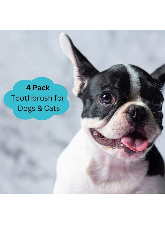 Mighty Mutt Bamboo Pet Toothbrush - Double-Sided Dog Toothbrush | Easy to Use for Dog Teeth Cleaning | Pet Friendly | Soft, Gentle Dog Tooth Brush for Any Size Breed - 4 Pack - Image 4