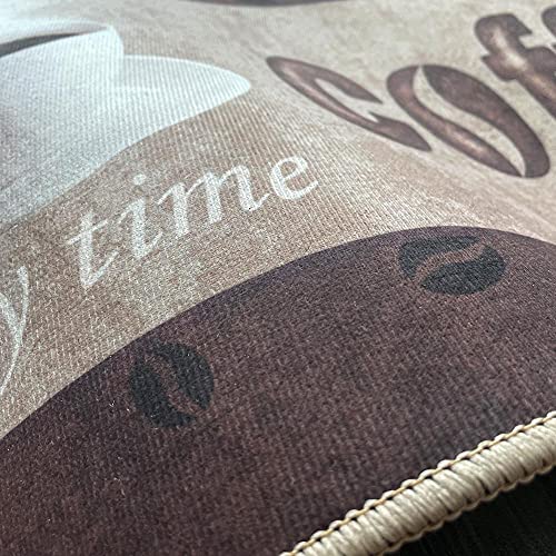 Home-Cloud HomeCloud Anti Fatigue Kitchen Rug Printed Thick Anti Slip, Washable, Big Size, Designer Folding Kitchen Mat for Home BedroomStandard Size (41 x 122 cm 41 x 61 cm) (Coffe_Cup_BRO) - Image 2