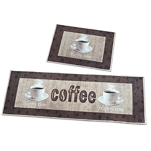Home-Cloud HomeCloud Anti Fatigue Kitchen Rug Printed Thick Anti Slip, Washable, Big Size, Designer Folding Kitchen Mat for Home BedroomStandard Size (41 x 122 cm 41 x 61 cm) (Coffe_Cup_BRO) - Image 5