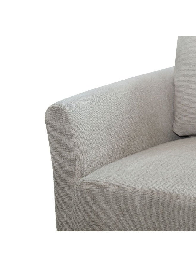 DANUBE HOME Gamorah 3 Seater Fabric Sofa Modern Design Three Seat Sofas Comfortable Living Room Furniture L188.5Xw85Xh94Cm - Beige - Image 5